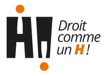 Logo de Droit comme un H!