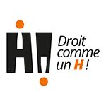 Logo Droit comme un H !
